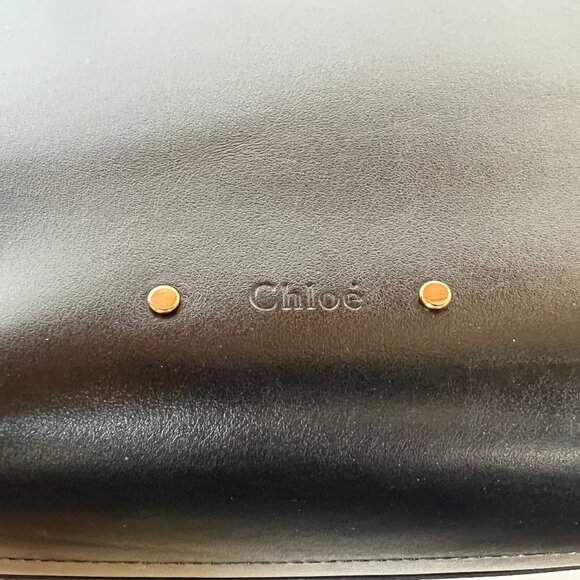 Chloe C Zipped Tote Black Leather Bag - Picture 13 of 14